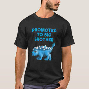Kids Promoted To Big Brother Cute Kids Dinosaur T-Shirt
