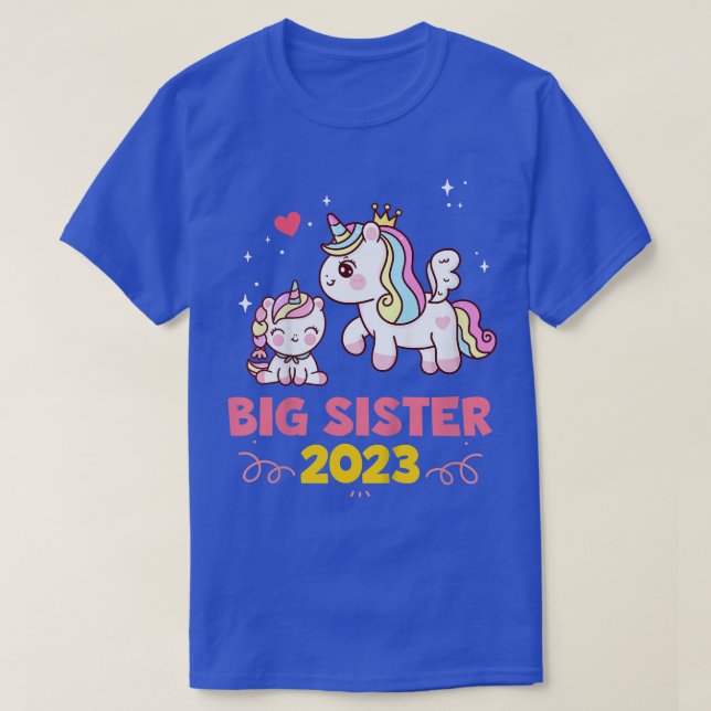 Kids Promoted To Big Sister Est 2023 Going to be B T-Shirt (Design Front)
