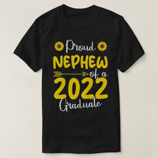 Kids Proud Nephew Of A 2022 Graduate Graduation Fa T-Shirt (Design Front)