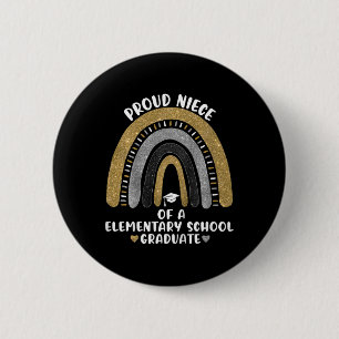 Kids Proud Niece Of A Elementary School Graduate R 6 Cm Round Badge