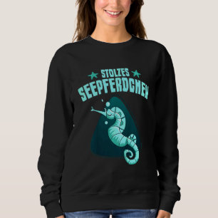 Kids Proud Seahorse Early Swimmer Badge Sweatshirt