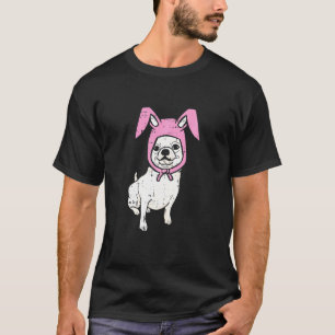 Kids Pug Bunny Costume Easter Day Cute Dog Boys Gi T-Shirt