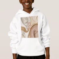Kids pullover hoodie in stylish graphic