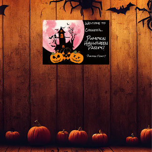 Kids Pumpkin Halloween Party Poster
