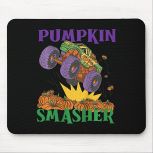 Kids Pumpkin Smasher Monster Truck Halloween Mouse Pad