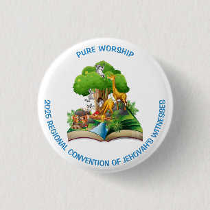 Kid's Pure Worship Convention Pin w Cute Animals