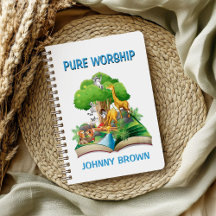 Kid's Pure Worship Notebook with Cute Animals