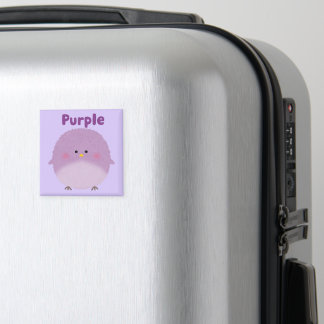 Kids Purple Puff Bird Magnet