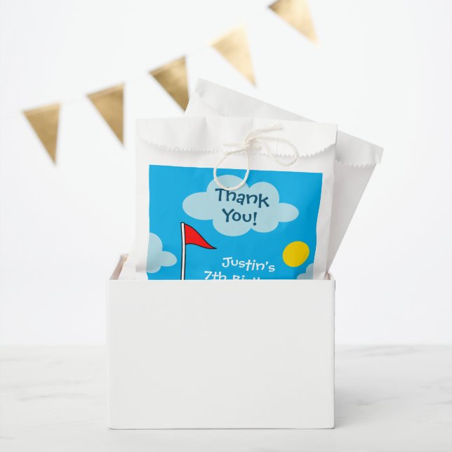 Kid's putt putt mini golf Birthday party custom Favour Bag (Party)