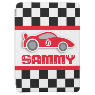 Kids racing car sports personalised ipad cover