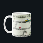 Kids Railway: Funny Seamless Pattern Coffee Mug<br><div class="desc">Funny kids seamless pattern railway with locomotives, wagons, semaphores. turnpikes. Can be used for wallpaper, pattern fills, web page background, surface textures. Easy editable Vintage. Choo-choo! Fun for kids with a seamless railway pattern featuring cheerful locomotives, wagons, and playful turnpikes. Choo-choo! A whimsical world of railways, locomotives, and wagons awaits...</div>