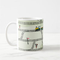 Kids Railway: Funny Seamless Pattern