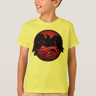 Kid's Raven Shirts Raven Crow Art Kid's Sweatshirt