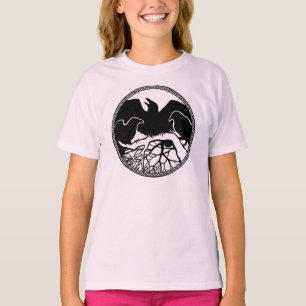Kid's Raven Shirts Raven Crow Art Kid's Sweatshirt