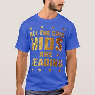 Kids Reading Golden Books Lover Girls Bookworm Lib T-Shirt