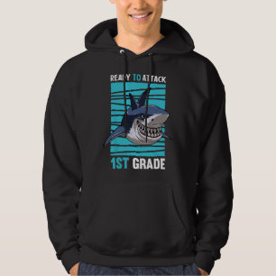 Kids Ready To Attack 1st Grade First Day of School Hoodie