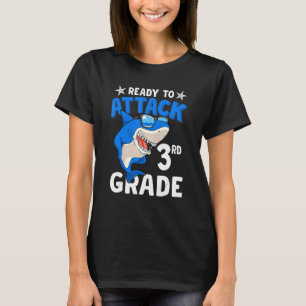 Kids Ready To Attack 3rd Grade Back To School Shar T-Shirt