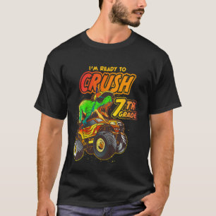 Kids Ready To Crush 7th Grade Back To School Rex D T-Shirt