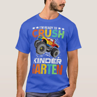 Kids Ready to Crush Kindergarten Monster Truck Boy T-Shirt