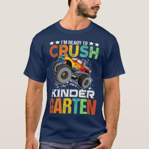 Kids Ready to Crush Kindergarten Monster Truck Boy T-Shirt