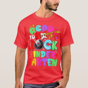 Kids Ready To Rock Kindergarten Guitar Back To Sch T-Shirt