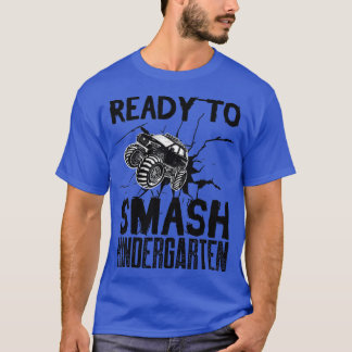 Kids Ready To Smash Kindergarten Monster Truck Fir T-Shirt
