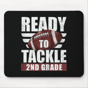 Kids Ready To Tackle 2nd Grade Football First Day Mouse Pad