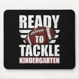 Kids Ready To Tackle Kindergarten Football First D Mouse Pad