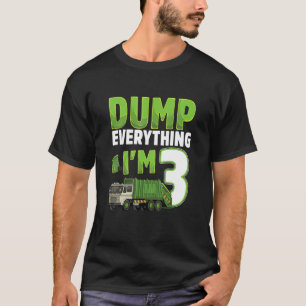 Kids Recycling Trash 3 Year Old Garbage Truck T-Shirt