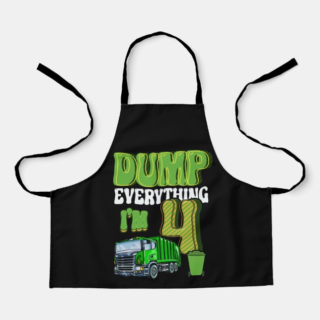 Kids Recycling Trash 4 Year Old Garbage Truck 4th Apron (Front)
