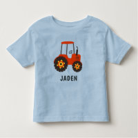 Kids Red Tractor Personalised Farm Vehicle