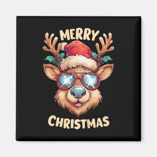 Kids Reindeer Merry Christmas Santa Hat Xmas Toddl Magnet