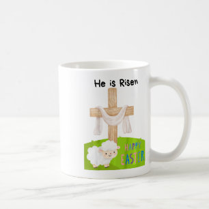 Kids Religious Easter Toddlerboy he Is Risen' Cros Coffee Mug