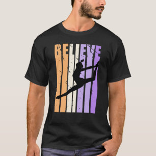 Kids Retro Dance Team Believe Practice Colorful T-Shirt