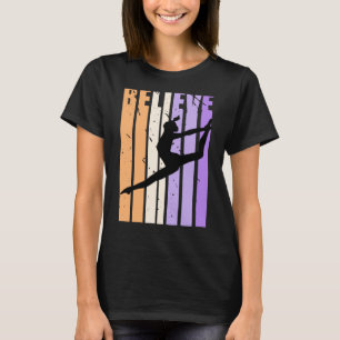 Kids Retro Dance Team Believe Practice Colourful T-Shirt