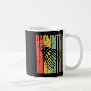 Kids Retro Dminton Player Sports Shuttle Dminton L Coffee Mug