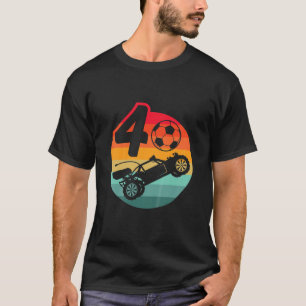 Kids Retro I 4 Year Old I Bday I RC Cars I Soccer T-Shirt