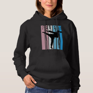 Kids Retro Karate Motivational Believe Practice Th Hoodie