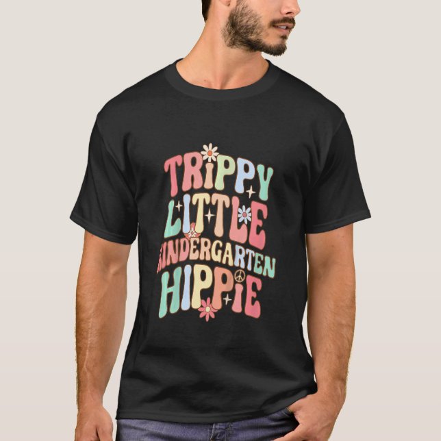 Kids Retro Kindergarten Trippie Little Hippy Kids  T-Shirt (Front)