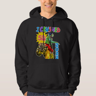 Kids Rex Monster Truck 5th Grade Graduation Hoodie
