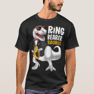 Kids Ring Bearer Saurus Shirt Tux T Rex Wedding Bo