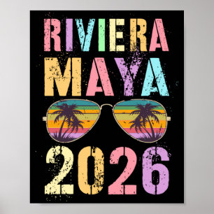 Kids riviera maya 2026 vacation surfer trip family poster