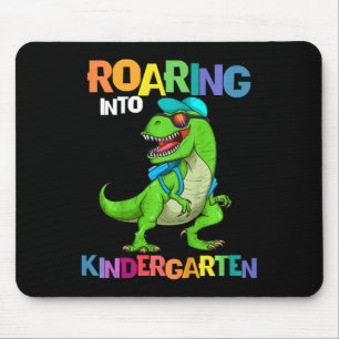 Kids Roaring Into Kindergarten Dinosaur T Rex Ck T Mouse Pad