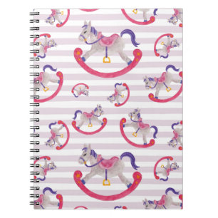 Kid's rocking horse pattern notebook