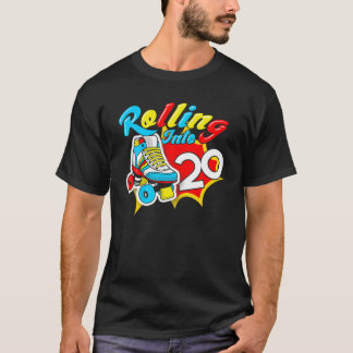 Kids Rolling Into 20 years Let's Roll I'm Turning T-Shirt