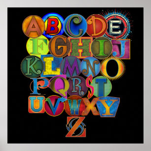 Kid's Room Alphabet Poster