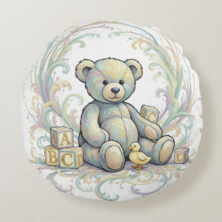 Kids Room Bear Round Cushion