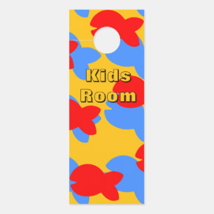 Kids Room/Kids Only Red Blue Fish Door Hanger