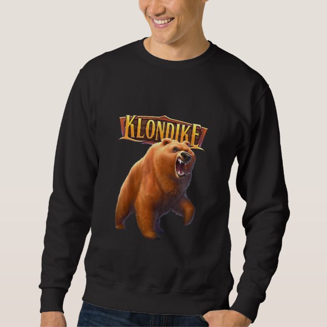 Kids Rowdy Grizzly Bear Sweatshirt (Front)