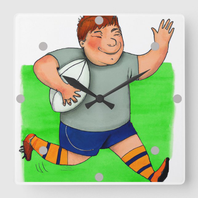 Kid's Rugby Clock (Front)